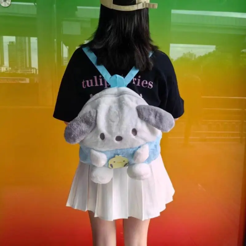 

Sanrio Y2K рюкзак Pachacco милый мультяшный Плюшевый Рюкзак Новая школьная сумка My Melody Girly Heart рюкзак для студентов рождественские подарки