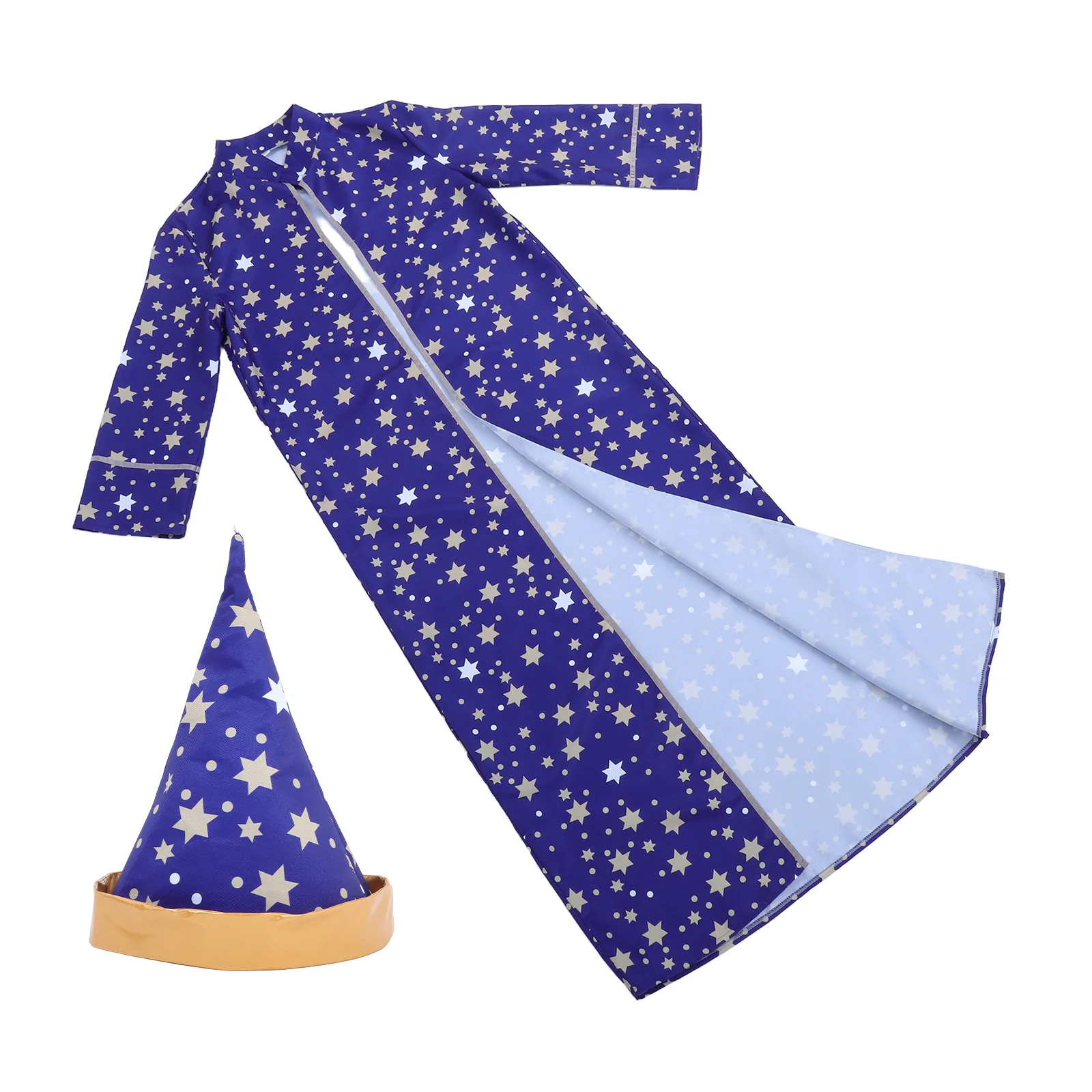 Халаты и плащ волшебника накидка для детей со звездами костюм мальчиков одежда