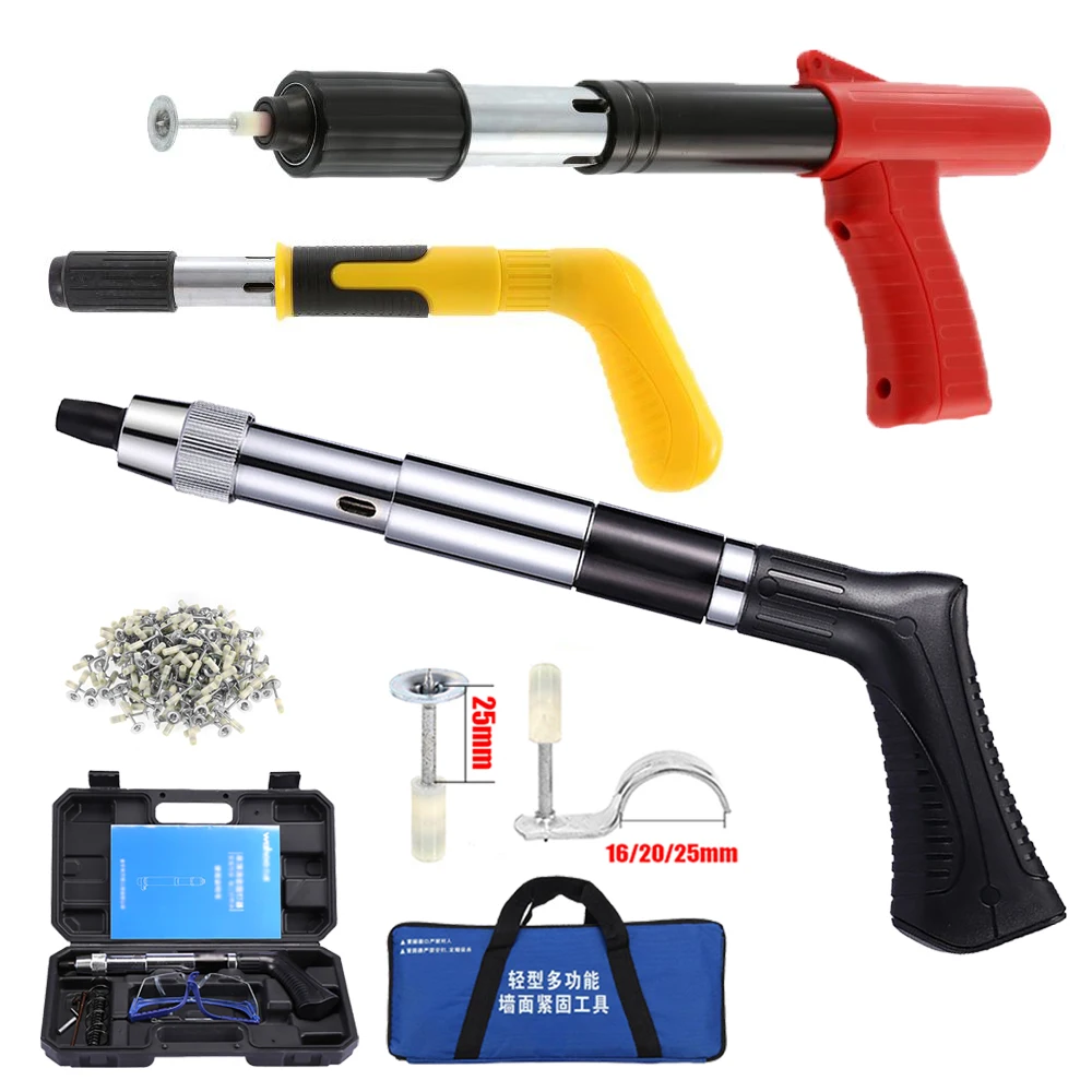 

Manual Mini Steel Nail Gun Rivet Gun for Home Wall Fastener Ceiling Wall Anchor Wire Slotting Device Home DIY Installation Tool