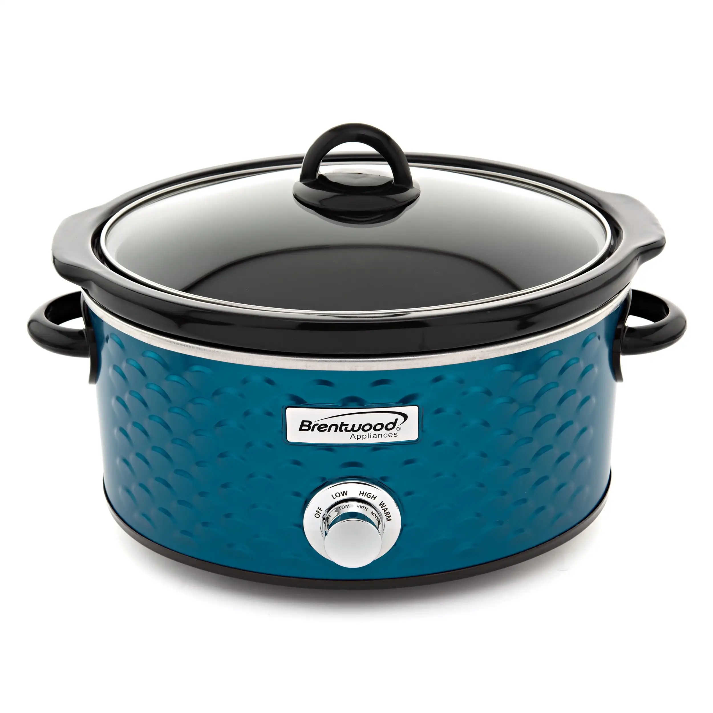 

Brentwood Scallop Pattern 4.5 Quart Slow Cooker in Blue