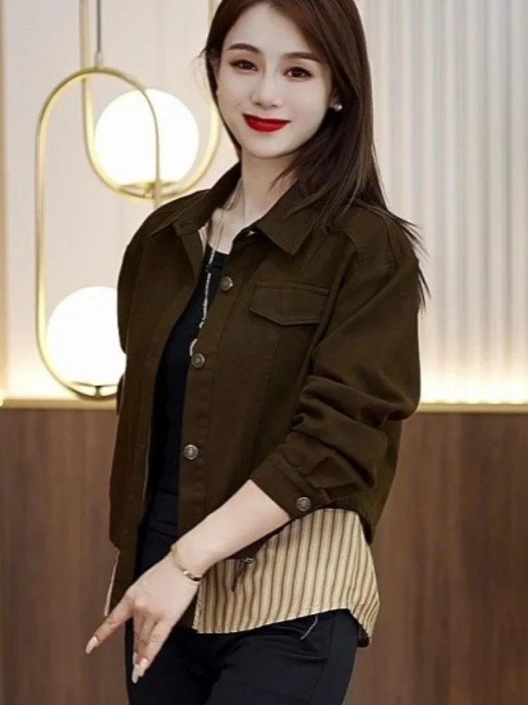 Осень 2024 новое элегантное универсальное утягивающее свободное повседневное