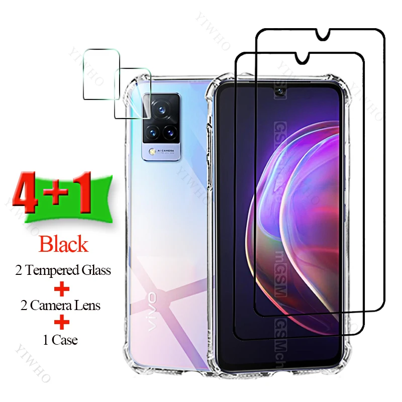 Закаленное стекло 6 + 1 для защиты экрана Vivo V21 V21e V21s V20 2021 SE