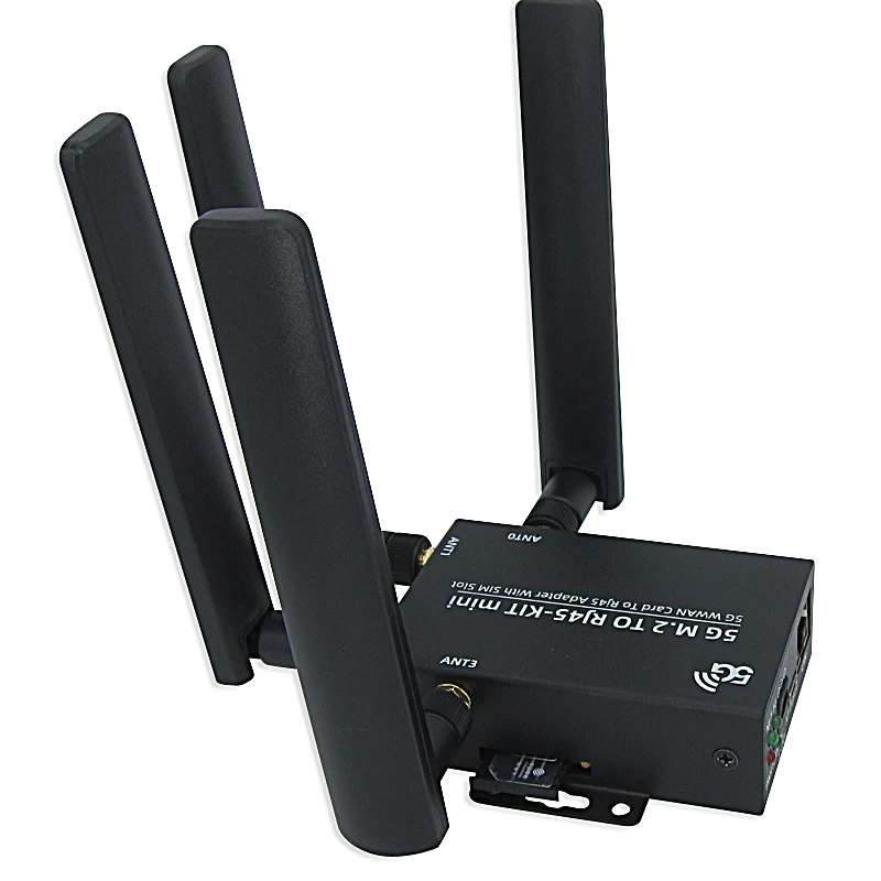 5G M.2 to RJ45 Kit with Quectel RM500Q-GL RM502Q-AE  RM520N-GL Wireless Gigabit Ethernet 5G WWAN Card rj45 Adapter with radiator enlarge