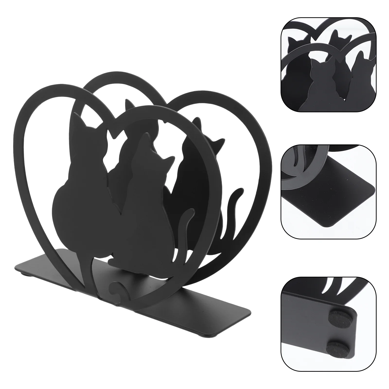 

Vertical Napkin Holder Office Birthday Decoration Girl Kitchen Dispenser Wrought Iron Paper Tissue