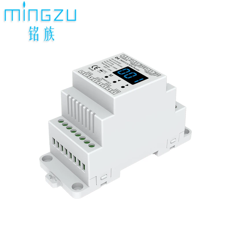 

DMX512 декодер D4 светодиодный регулятор RGBW четырехканальный DMX соглашение RDM Функция светодиодной ленты или ленты света регулятор света рельсовое крепление