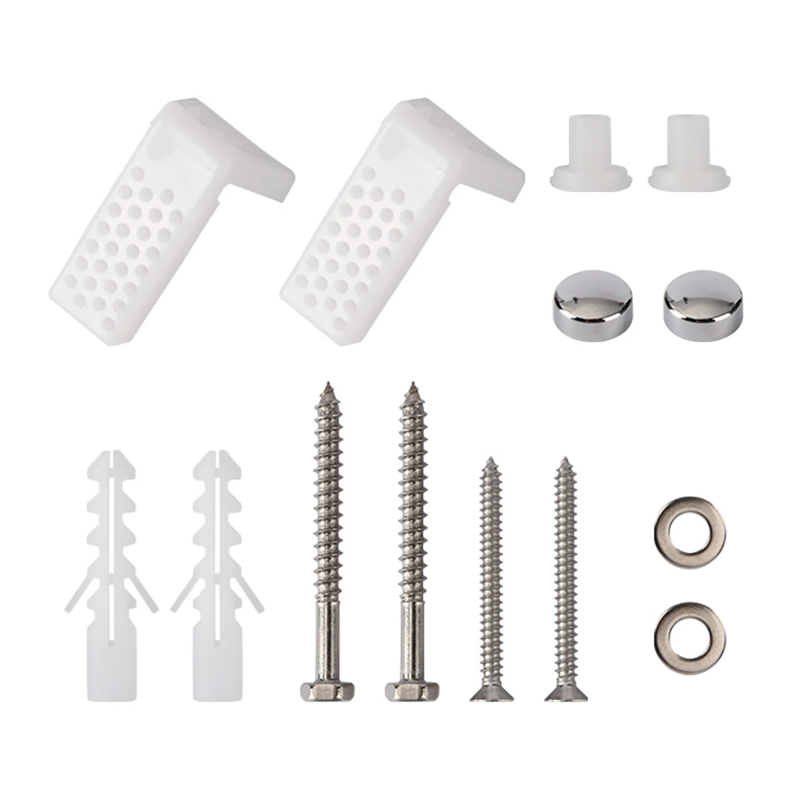 

14pcs/set Heavy Duty Base Toilet Screws Foot Mounting Fixing Bolts Bathroom Replacement Parts Tools L Shaped Stainless Steel