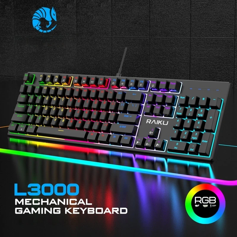 Проводная Механическая клавиатура L300 для настольного компьютера офиса набора