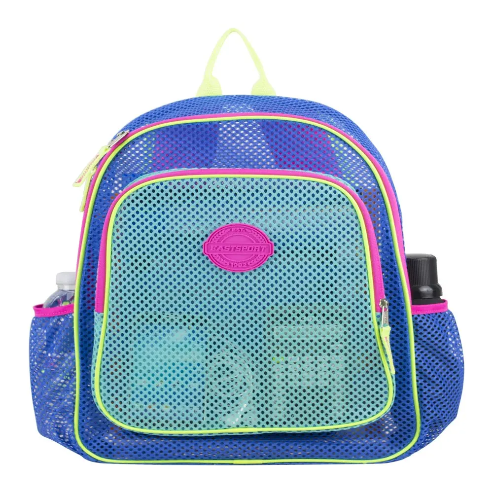 Multi-Purpose Mesh Dynamic Blue Backpack with Adjustable Straps