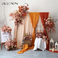 JAROWN Retro Wedding Autumn Colors Floral Arrangement Set Party Table Decoration Wall Hanging Artificial Flower Arrangement