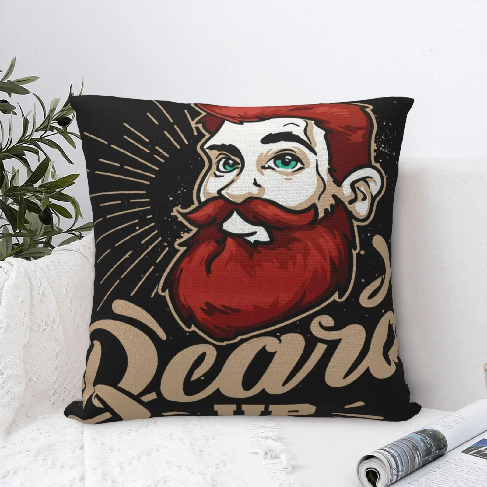 

Beard Up Moustache Fathers Day Birtday Pillow Case Big Pillowcases Pillowcase House Home Decoration Throw Pillows Pillow Cover
