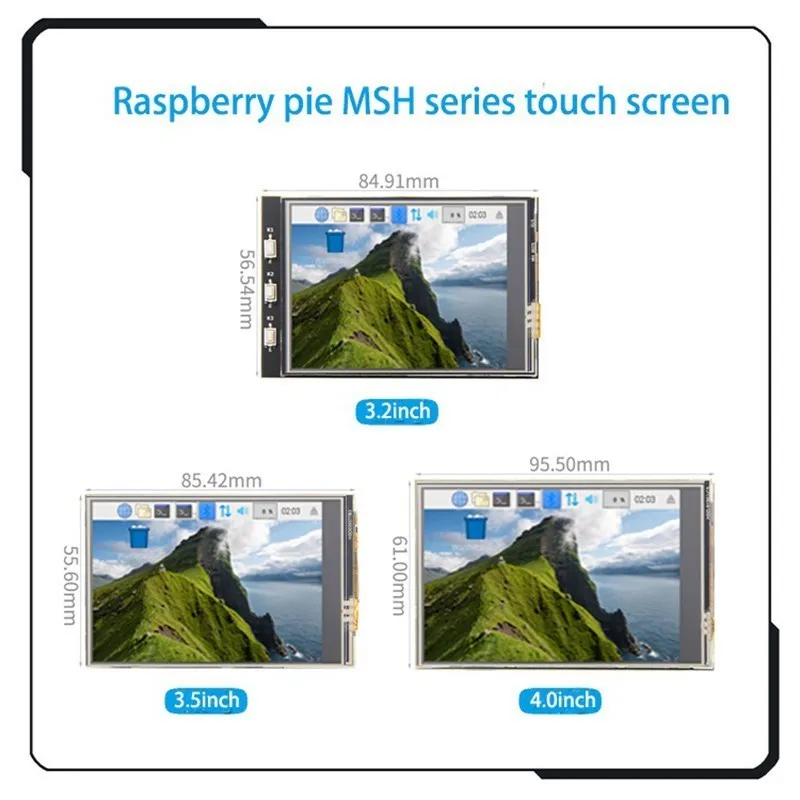 

MHS high speed SPI series] 3.2 inch/3.5 inch/4.0 inch touch color display for raspberry PI STM Ardino