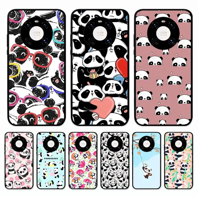 

Cute Panda Animal Phone Case for Huawei Mate 20 10 9 40 30 lite pro X Nova 2 3i 7se