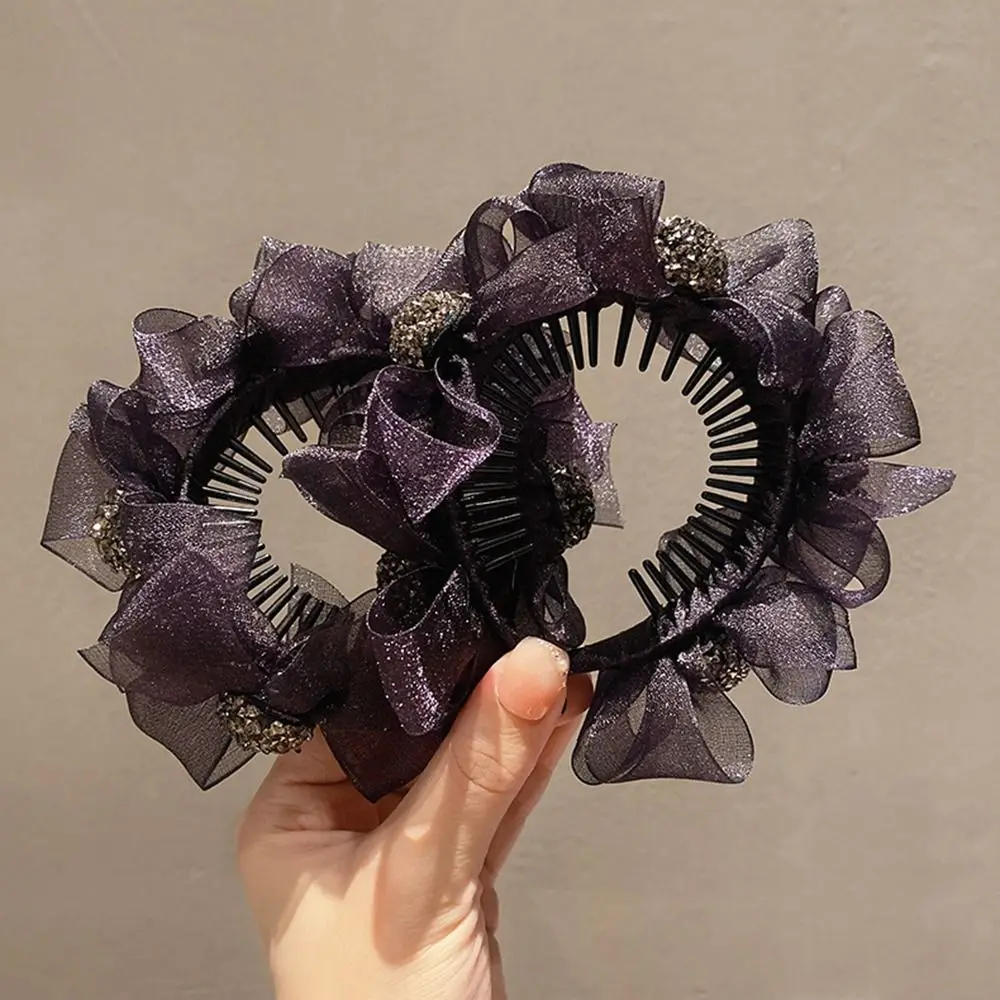 

Claw Hairstyle Tool Mesh High Ponytail Hair Clip Female Hair Accessories Bownot Hairpin Bow Hair Clip Korean Style Headwear