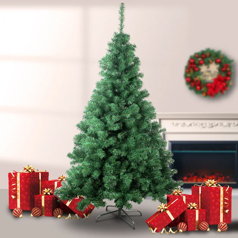 

Оптовая продажа, искусственная большая рождественская елка, зеленое шифрование, украшения для елки, для торгового центра, оформление для дома, 120-300 см