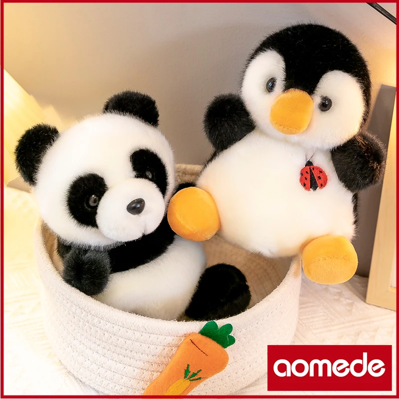 

Милая мягкая маленькая Серия животных, плюшевые игрушки, Офисная Подушка для сна, домашняя комфортная подушка, детский Декор, рождественски...