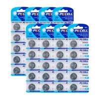 40pcs pkcell cr2032 3v button batteries br2032 dl2032 ecr2032 cell coin lithium battery for watch car remote key