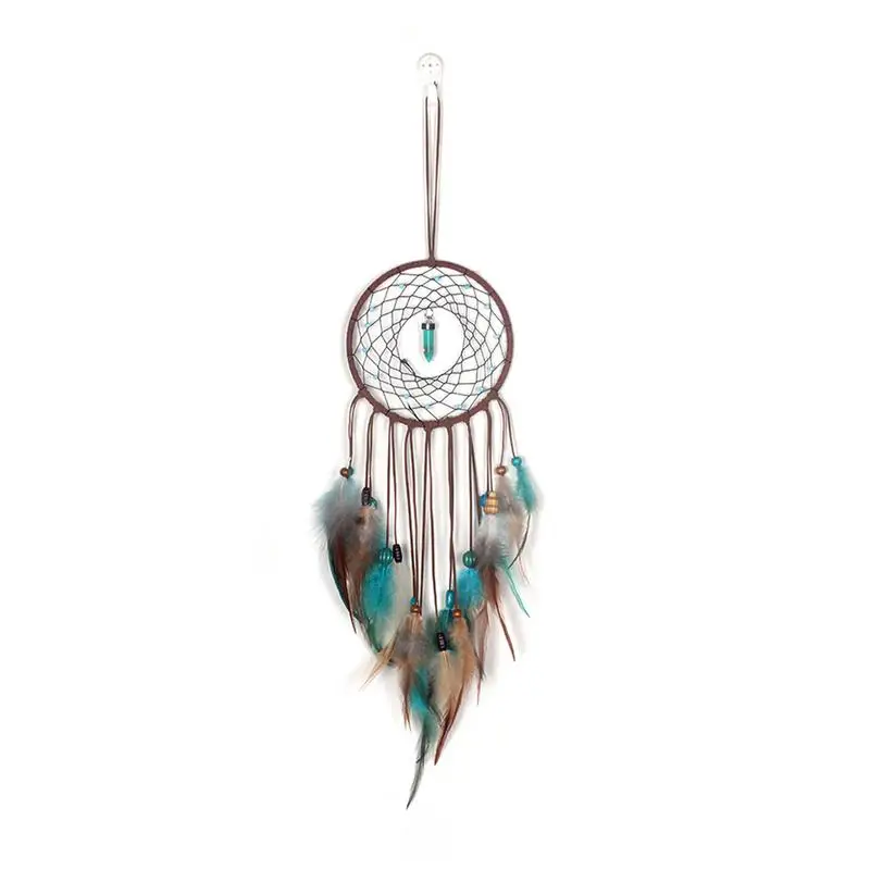 

Flying Wind Chimes Dream Catcher Handmade Gifts Dreamcatcher Feather Pendant Hollow Wind Chimes Wall Hanging