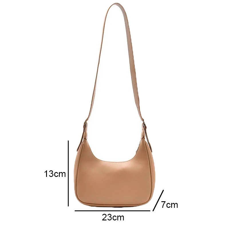 Fashion Shoulder Bags for Women 2023 Casual Crossbody Bags for Women PU Leather Solid Color Simple Handbags Women'S Bag bolsa