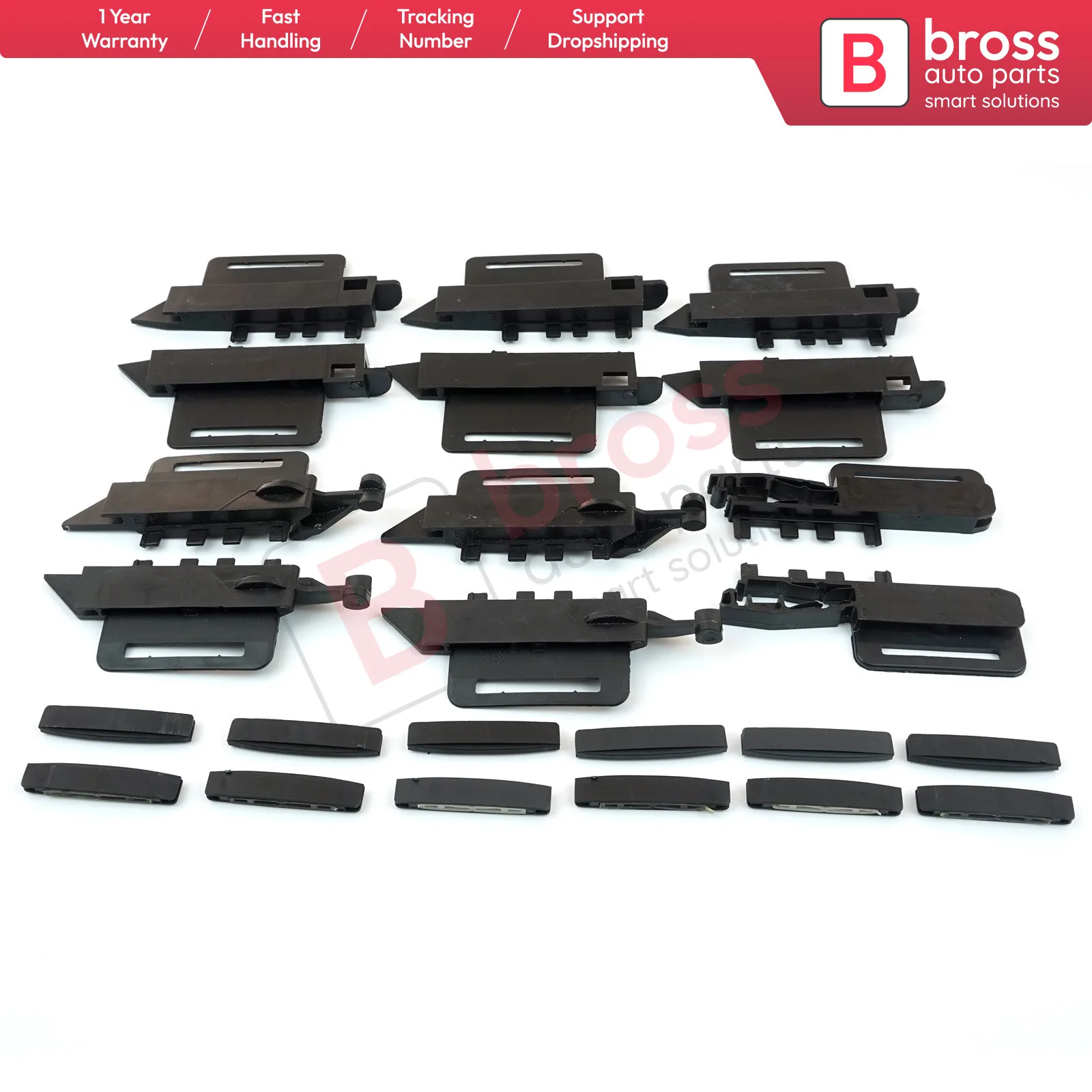Набор из 24 штук ремкомплектов для крыши Bross BSR45 84001TY 2210435 2210434 2210415 2210416 для Peugeot 307 SW 2001-2008 и выше.