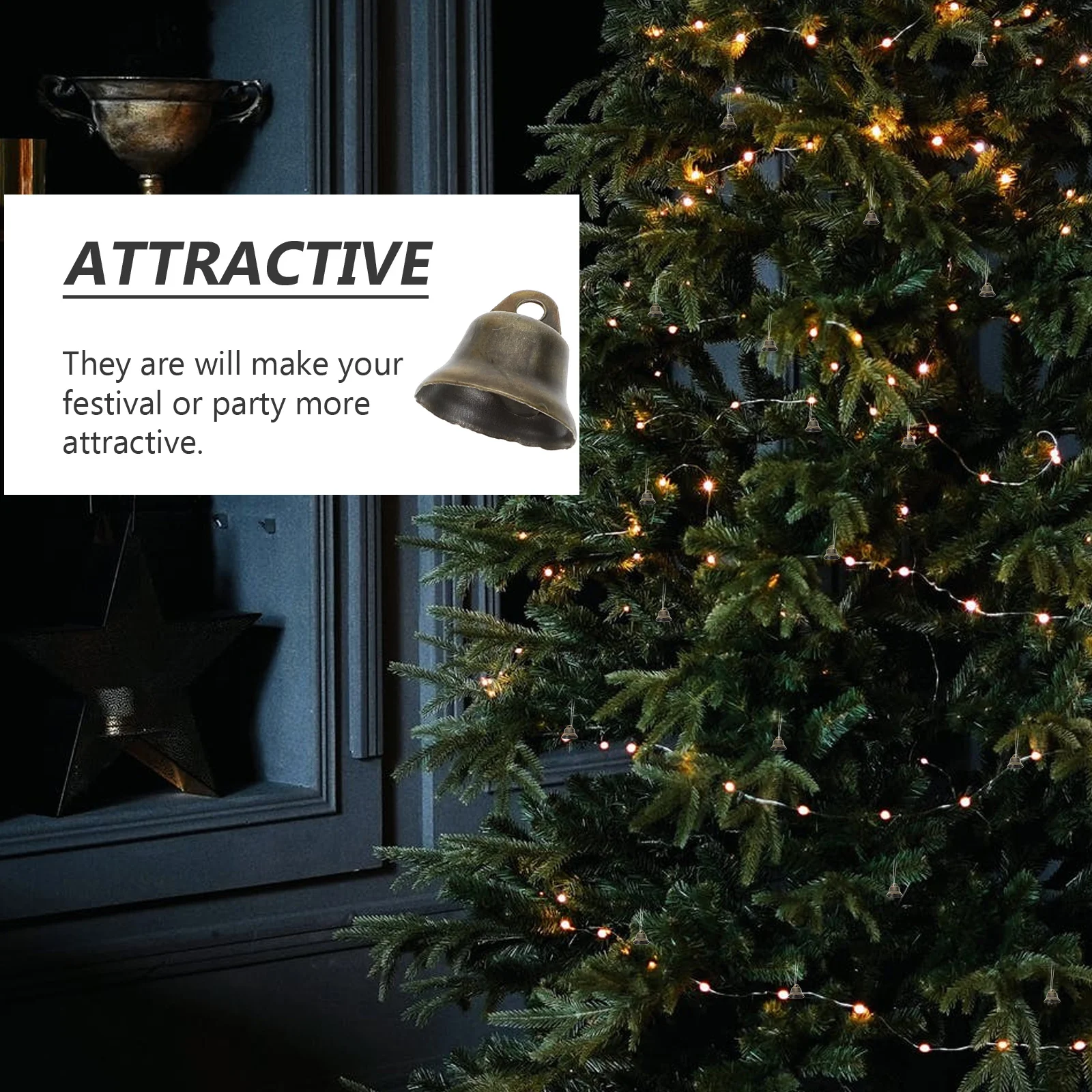 100 шт. подвесной колокольчик бронзовый рог декор винтажный красивый кулон