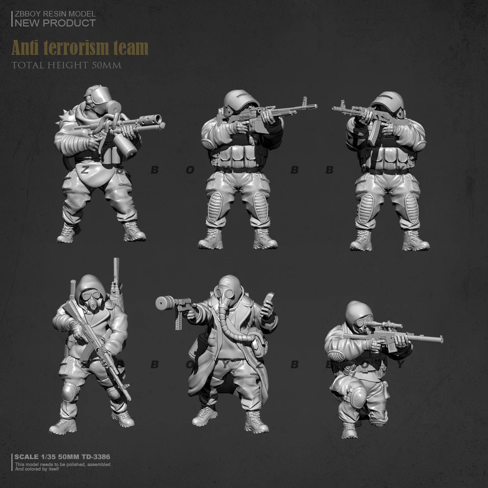 

50mm Resin model kits figure colorless and self-assembled TD-3386