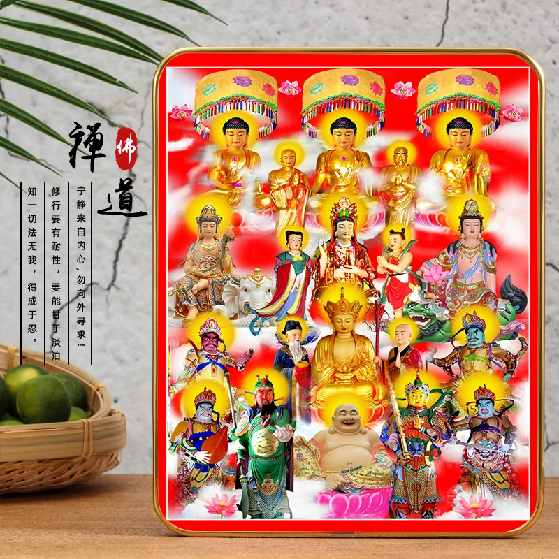 

Whole hall Buddha, whole Buddha picture, Buddha hanging picture, Phnom Penh photo frame decorative picture, hanging picture