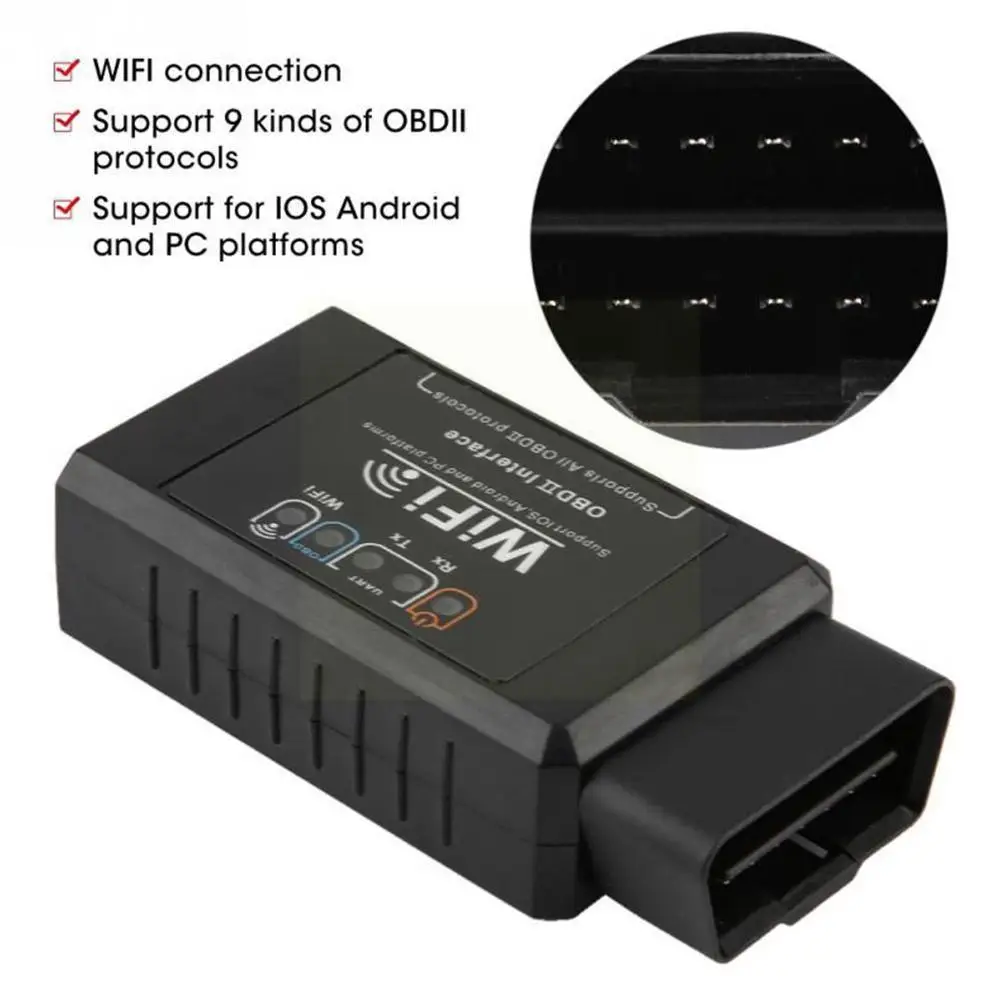 Elm327 Wifi Obd2 Scanner For Ios/android Car Code Reader Elm-327 Wi-fi V 1.5 Wi Fi Elm 327 Obd 2 Auto Diagnostic Tools V1.5 Q9z5