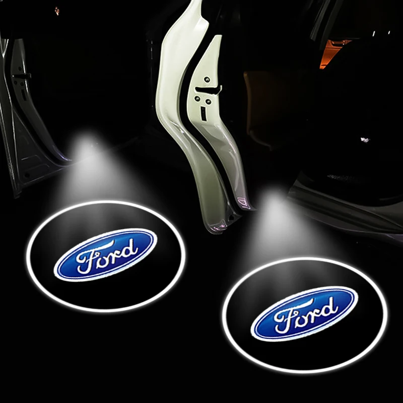 

Car Door Led Welcome Light Projector Lamp Auto Emblem Light Styling Accessoies for Ford Focus 2 3 4 MK3 Fiesta Mondeo Escape