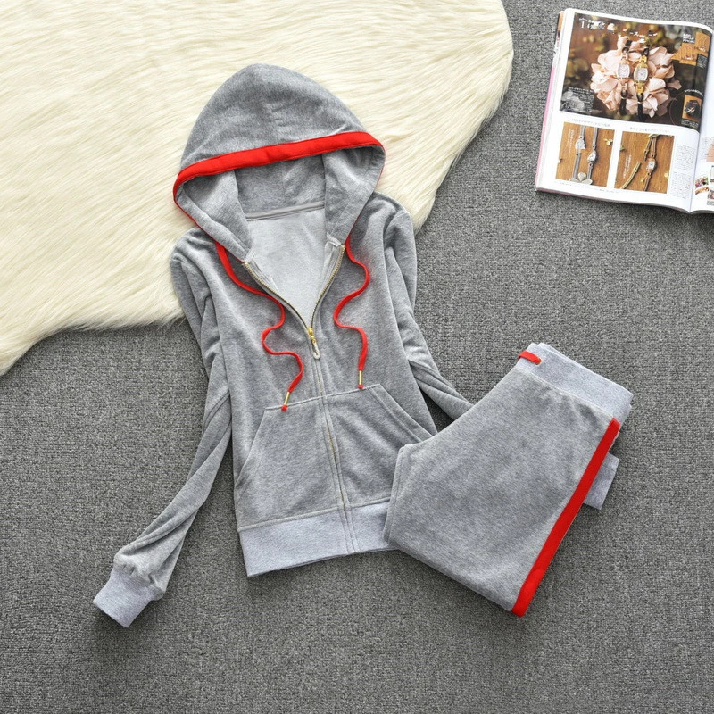 2024 повседневные женские костюмы модные брендовые осенние уличные бархатные