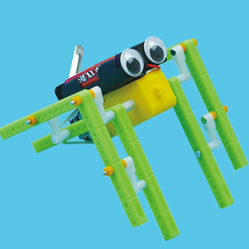 

1Set Children's science experiment, eight-legged robot science and technology school, making gift toys for intellectual students