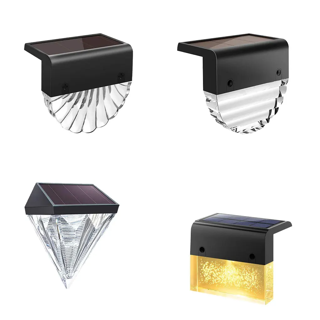 

Solar Powered Stairs Lamp Wide Range Long Lasting Stairs Lamp for Home Street Yard Garden