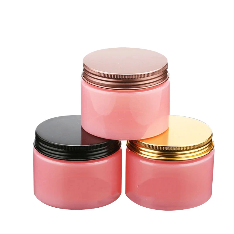 

30pcs 150g Empty Pink Cosmetic Cream Jar With Screw Cap 5 OZ Solid Perfumes Container Powder Bottles Balm Pot Jars