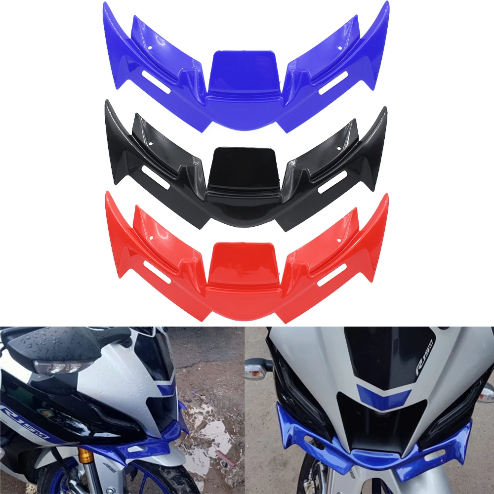 

Pokhaomin Motorcycle Front Aerodynamic Fairing Winglets ABS Cover Protection Guard for YAMAHA YZF R15 V4 2021-2023 R15M