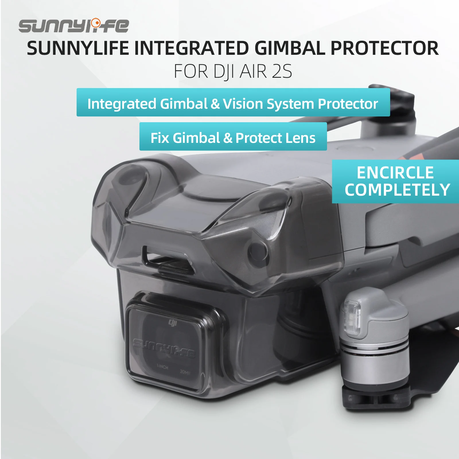 

Sunnylife интегрированная Защита объектива камеры с шарнирным замком Защита системы видимости от царапин для DJI Air 2S Аксессуары для дрона