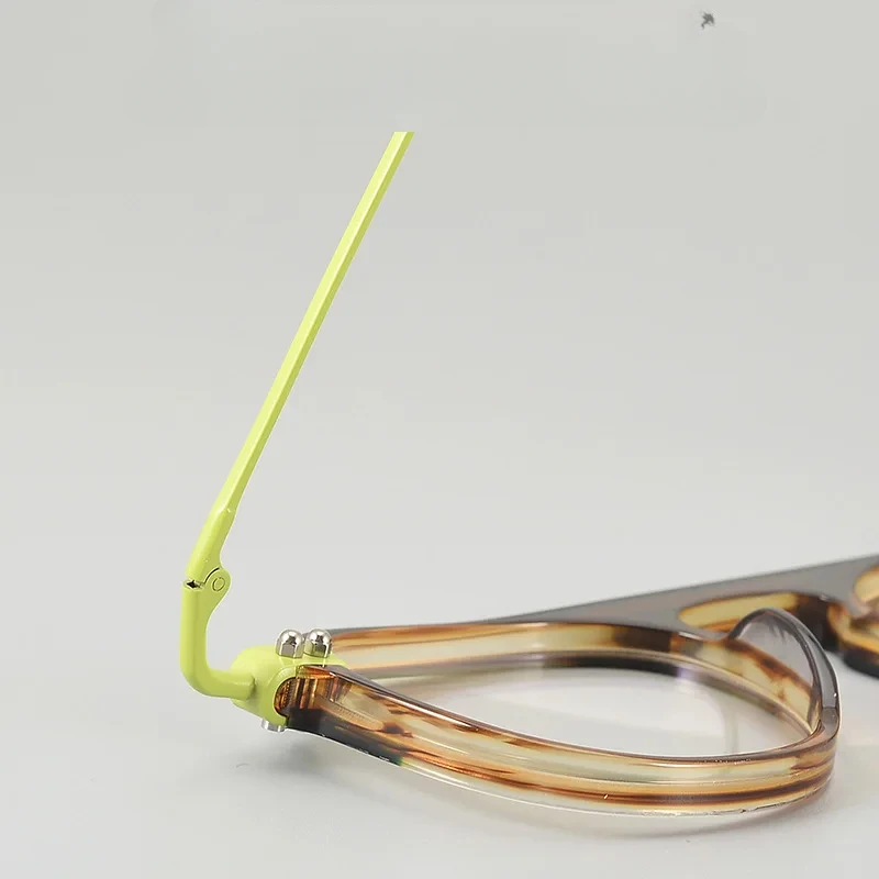 Винтажные черепаховые мужские очки-пилот из ацетата овальной оправы для очков