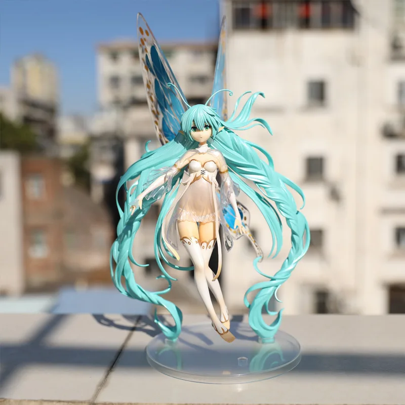

2022 New Anime Hatsune Miku Action Figures Modified Two-dimensional Beautiful Girl's First Tone Future Butterfly Ji Model Toys