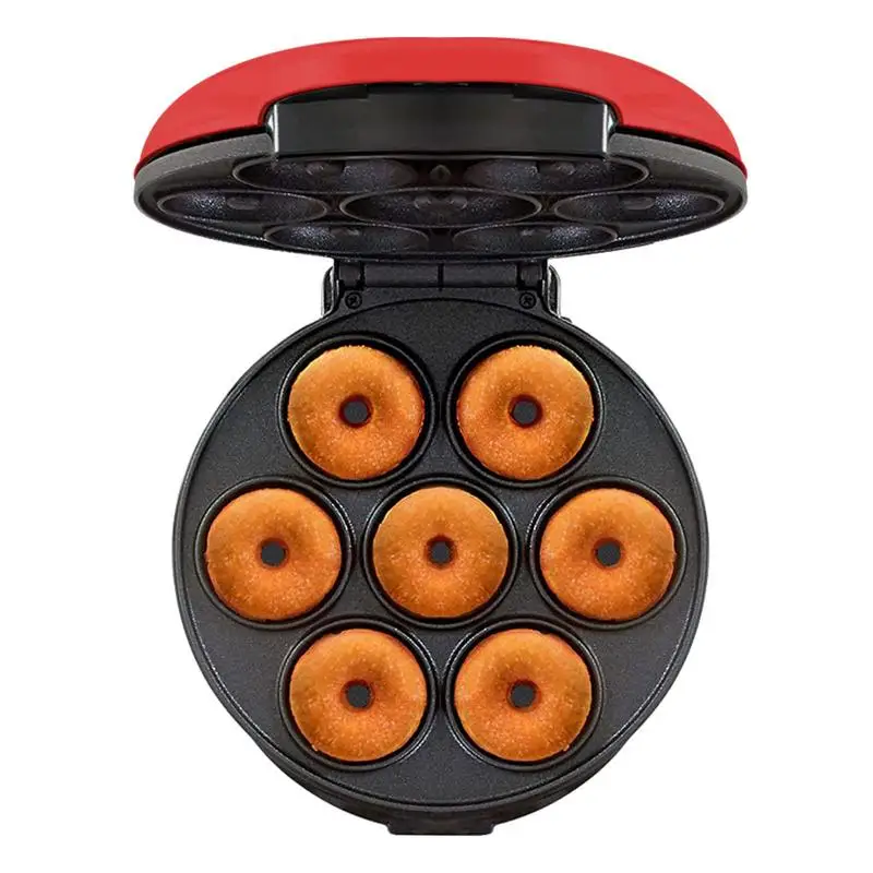 

Donut Hole Baker Small Doughnut Maker Double-sided Heating Make 7 Donuts Donuts Maker Electric Nonstick Cake Donut Machine