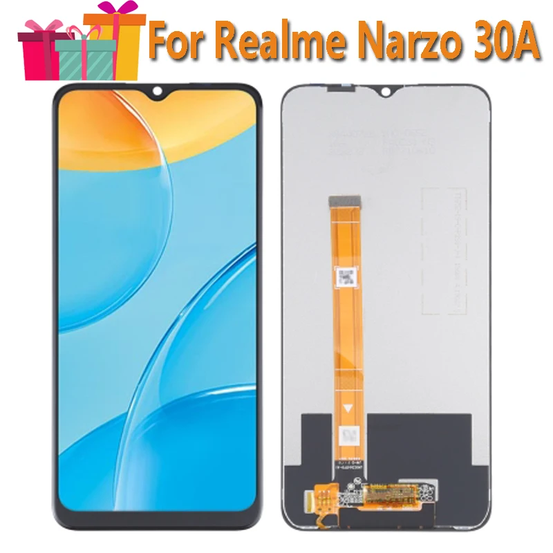 ЖК-дисплей 6 5 &quotдля Realme Narzo 30A RMX3171 сменный сенсорный экран с дигитайзером в сборе