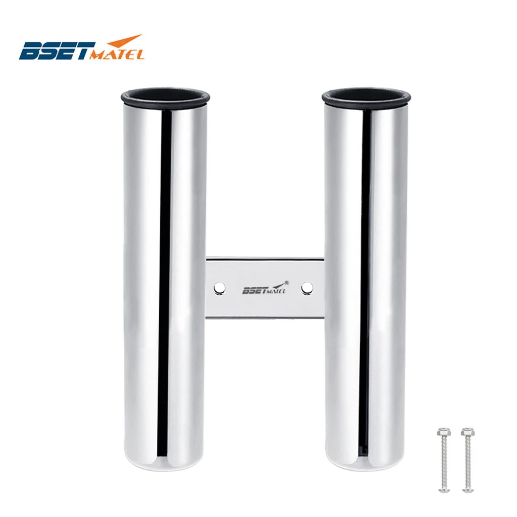 

2 трубки из нержавеющей стали 316, стойка для удочки, держатель для удочки, трубка для крепления, гнездо, аксессуары для морской рыбалки, Каяка,...