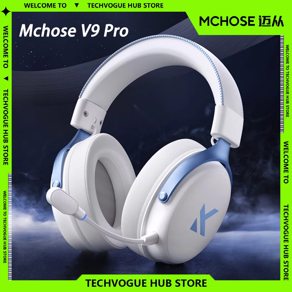 Игровые наушники MCHOSE V9 Pro трехрежимные беспроводные с шумоподавлением