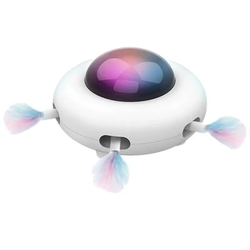 

Automatic Cat Feathers Toys Automatic Teasing And Spinning Toys Funny Cat Exercise Toys Cat Teaser Toys For Indoor Cats To Play