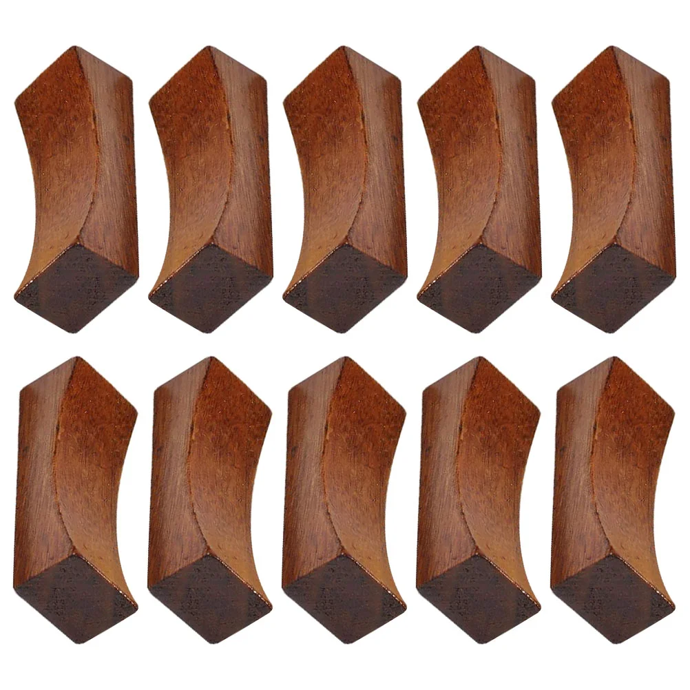 

12 Pcs Holder Rest Fork Rest Holder Wooden Spoons Holder Single Concave Chopstick Rest Spoon Rest Dinner Spoon Stand