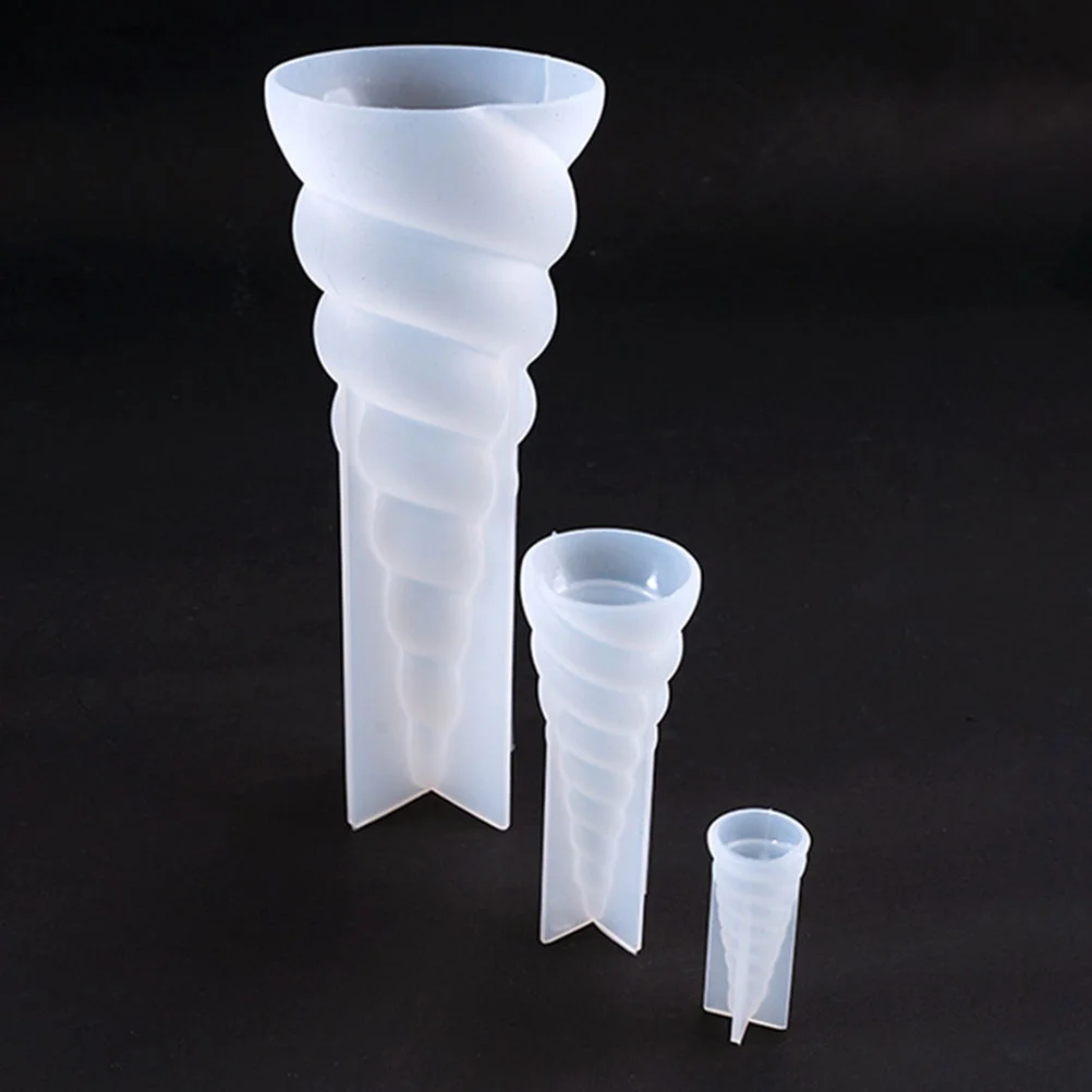 3 PCS DIY Unicorn Mold Horn Para Gelatinas Epoxy Resin Soap Silicone Molds