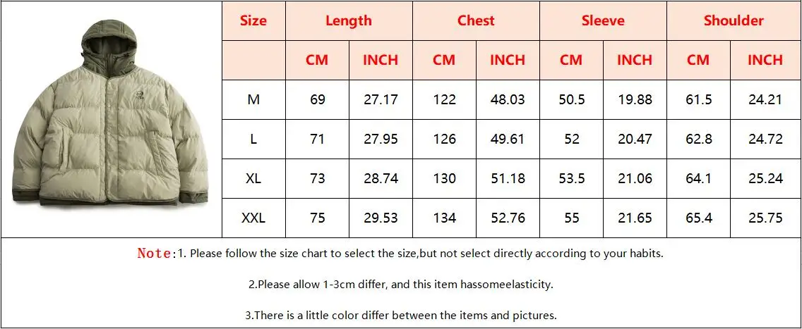 Men Two-piece Solid Color Cotton Hooded Padded Jackets Harajuku Casual Oversize Coat Winter Unisex Japanese Thick Parkas Jacket