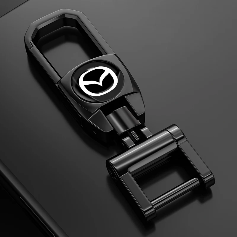 

Металлический брелок с защитой от потери автомобиля, 3D значки, брелоки, аксессуары для Mazda 3 5 6 323 626 CX-3 CX-4 CX-5 CX-7 CX-9 Axela RX8