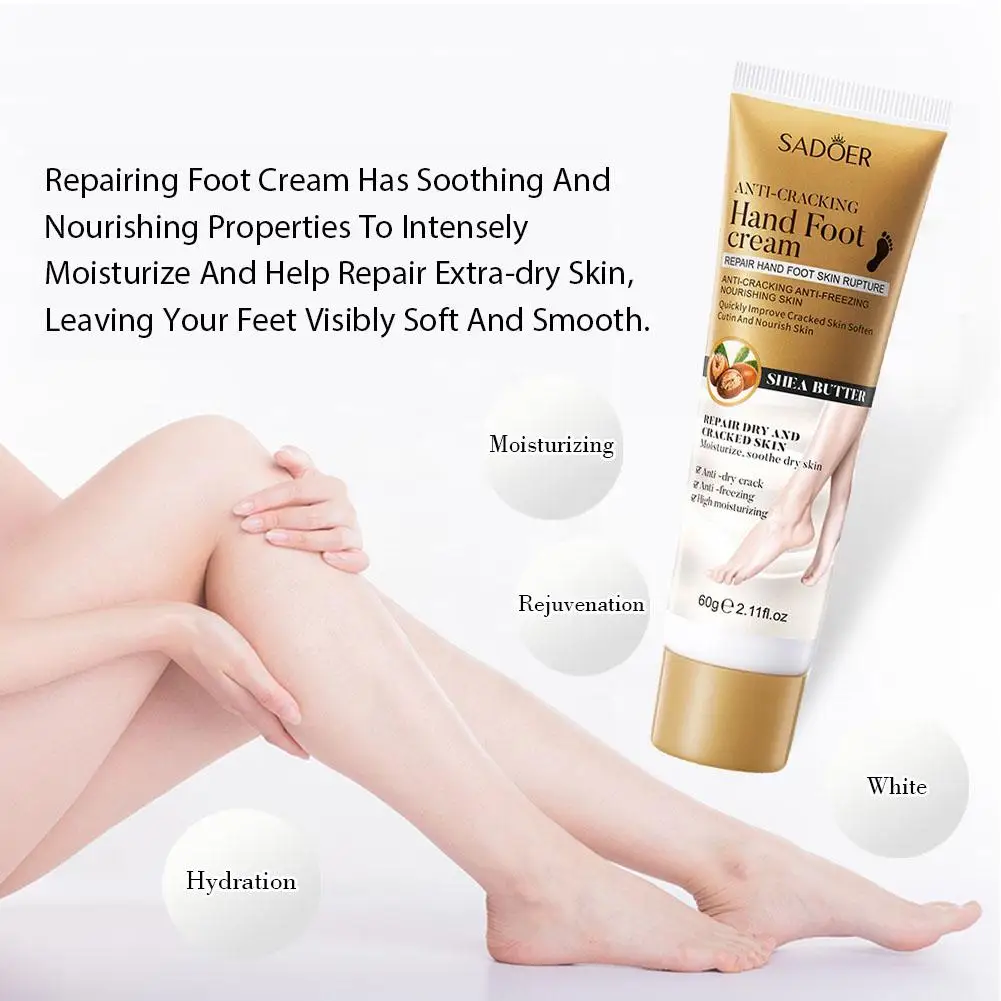 

Herbal Anti Crack Foot Cream Anti-Drying Crack Heel Cracked Skin Relieve Care Removal Hand Dead Beriberi Repair Toe 60g Fee W9B5