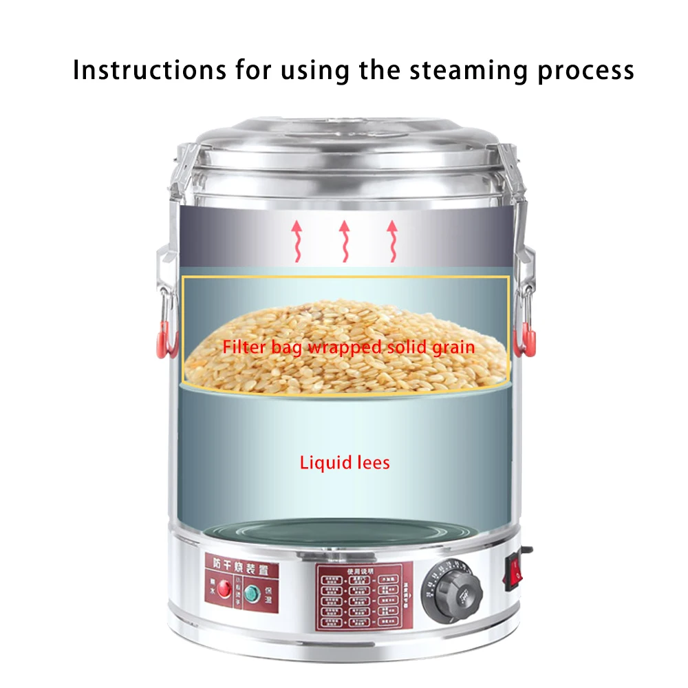 Электрический самонагревающийся спиртовой дистиллятор с водяным насосом 23л 220 В