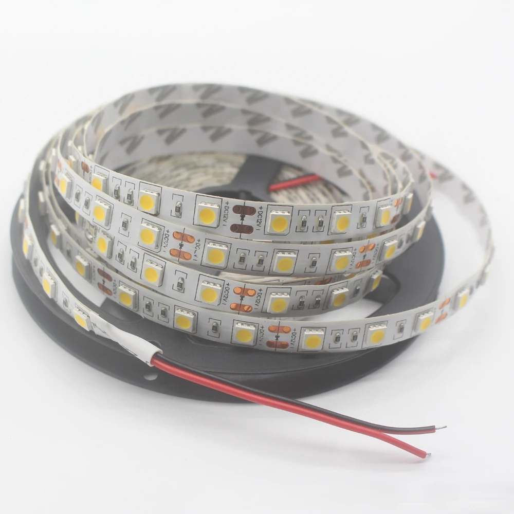 Светодиодная лента 5050 DC 24 V RGB WarmWhite v 5 метров водонепроницаемая гибкая светильник