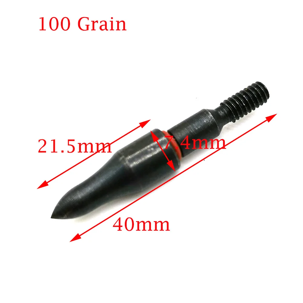 Головка стрелы 100-зернистый наконечник для стрельбы из лука Broadhead Target Point с