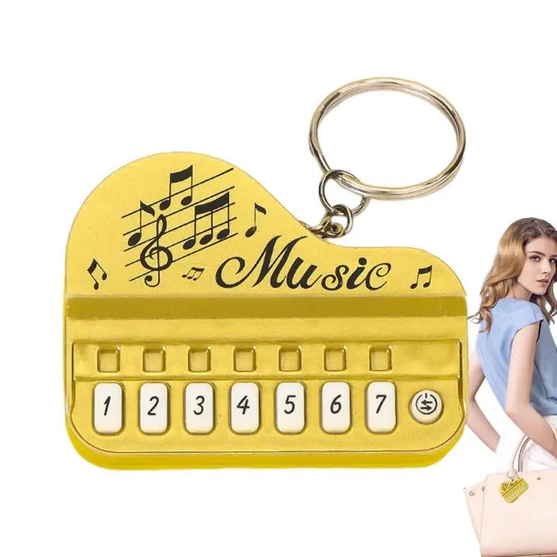 

Piano Toy Keychain Creative Piano Keychain With Lights And Sounds Kids Electric Piano Musical Instruments Gift Toy